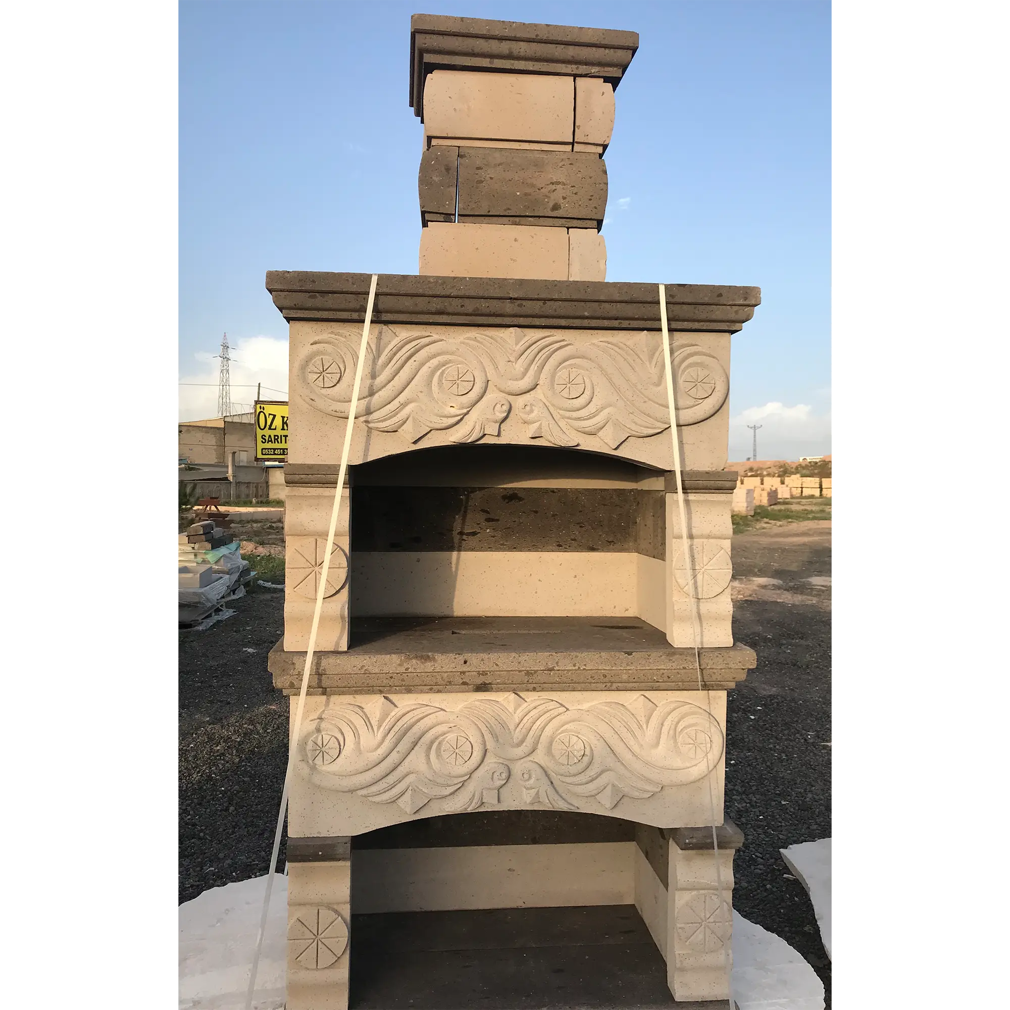 Nevşehir Doğal Sarıtaş Barbekü Gri Renk